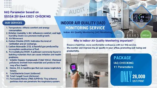 [9CLS200433] Indoor Air Quality Monitoring (IAQ Monitoring)